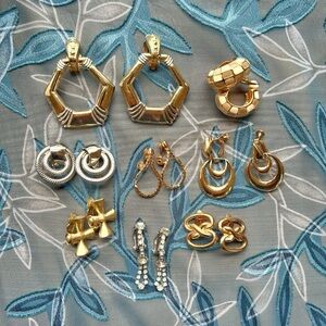 Lot of Vintage Clip on Earrings